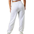 Miniatyrbillede 4 af 5: Oversize Hvid Kvinders Casual Joggingbukser Loungewear Gym Elastiske Bukser