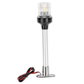 Pikkukuva 2 / 8: 10 tuuman LED-purjehdussignaalivalo DC12V-24V 5W 360° all-round veneankkuri takavalo IP66 valkoinen