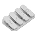 Pikkukuva 2 / 8: Haptic Slider -lelu Magneettinen stressiä lievittävä Helppo irrottaa Metalli Fidget Slider Haptic Clicker Hopea