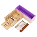 Miniatyrbild 1 av 8: Silikontvålform trälåda Cake Maker Cutting Slicer Cutter Making Tool
