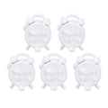Pikkukuva 5 / 8: 5 kpl Nukkekoti Miniherätyskello Retro-Design Luonnollinen Simulaatio Elämänkohtaus Mini Herätyskello Malli 1/12 Mittakaavassa