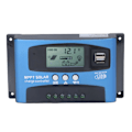 Miniatyrbilde 1 av 8: 12V 24V Solcelleladningsregulator MPPT Fotovoltaisk Panellader LED Intelligent Gate-lysregulator 60A