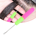 Miniatyrbillede 6 af 8: Hæklenål med låsenål Nål Hårførlængelse Fletning Håndværk Skill Tool Kit M