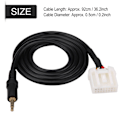 Miniatyrbillede 7 af 8: 3,5 MM AUX Audio Input Radio MP3-afspiller Mobiltelefon Indgangsadapterkabel til Mazda 3/6