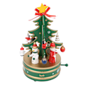 Miniatyrbilde 7 av 8: Julemusikkasse i tre, julemusikkasse, juledekorasjon, gave til barn, grønn