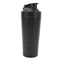 Miniatyrbilde 7 av 8: Shakerflaske Proteinshakervåg i rustfritt stål Bærbar shakerkopp med visp for proteinblanding Pre Workout Svart 600 ml