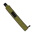 Miniatyrbillede 2 af 8: Fitness Vægtløftningsbøjle Justerbar Armbåndsstøtte Elastiske Håndledsbind Bandage Sort Gul