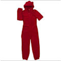 Miniatyrbillede 5 af 5: Moderigtigt Vinter Langærmet Fleece Jumpsuit Nattøj Sort til Kvinder