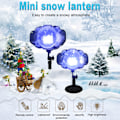 Miniatyrbilde 8 av 8: LED snøfalllys LED projektor snøfallende lys for hage snøfnugg Roterende LED-lys