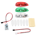 Miniatyrbillede 8 af 8: 3 stk/sæt Drone Flash LED trådløst lys til RC Fix Wing Flyvemaskine Helikopter
