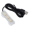 Miniatyrbillede 2 af 8: Akvariebelysning USB Opladning Plast Fiskekum LED-lys til Vandplanter LandskabBlå