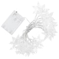 Miniatyrbillede 5 af 8: 3 meter snefnugformede lyskæder LED julelys til hjemmet gardin fest Ferie dekoration Hvid lys