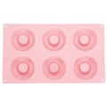 Miniatyrbillede 1 af 8: 6 Huls Silikon Donut Bageplade Non-Stick Kage Cookie Form Værktøj Køkkenudstyr (Rosa)