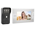 Miniatyrbillede 6 af 8: Videodørtelefon Dørklokke 7-tommer farve TFT LCD Nattesyn Video Intercom Monitor til Hjemmesikkerhed 100‑240V UK-stik