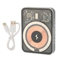 Miniatyrbilde 1 av 8: Mini Magnetisk Trådløs Powerbank Bærbar Lader Innebygd NTC Temperatursensor Transparent Skal for Mobiltelefon E44A 5000mAh