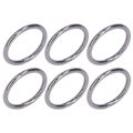 Miniatyrbilde 4 av 8: 20 stk Metallringer 4x32mm Jern Solid Holdbar Multifunksjonell Utsøkt Metall O-ringer Grå
