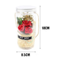 Miniatyrbillede 3 af 8: Håndlavet sæbeblomstbuket LED-lysstreng i flaske med ophængningsreb til Valentinsdag Bryllupsdag Fødselsdagsgave