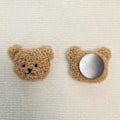 Pikkukuva 4 / 8: Plush-karhu jääkaappimagneetti Kumimagneetti Pehmeä 3D-eläin Jääkaapin magneetti Keittiön koristelu Kahvi