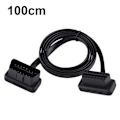 Pikkukuva 1 / 3: Auton OBD2-jatka-kaapeli 16-nastainen uros-naaraskytkin diagnostiikkasovitin 100 cm/39 tuuman pituus
