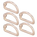 Miniatyrbild 4 av 8: 5 st D-ringar Zinklegering Robust Hållbar Multifunktionell Bred Användning Metall D-ringar för Väska Ryggsäck Bälte Guld