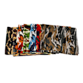 Miniatyrbillede 1 af 8: 7 stk. Camouflage Bomuldsstof Firkantet 48 cm Bredt Assorterede Stilarter Blødt Åndbart Patchworkstof til Håndværk DIY