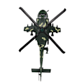 Pikkukuva 7 / 8: Valettu Metalli Helikopter Malli Ääni Valo Vetotakaisin Alloy Fighter Lentokone Malli 140mAh OD Vihreä