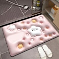 Miniatyrbild 5 av 8: Kiselgur Golvmatta 3D Visual Vattenabsorberande Snabbtorkande Golvmatta för Badrum H5