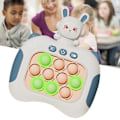 Miniatyrbild 5 av 8: Quick Push Bubbles Spelleksak Pedagogisk dekompression Light Up Pop Pusselleksak för vuxna Barn Äldre Mörk himmelsblå