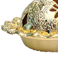 Miniatyrbillede 7 af 8: Vintage Røgelsesbrænder Udsøgt Rustbeskyttelse Metal Røgelsesbrænder til Soveværelse Stue Tårn Guld