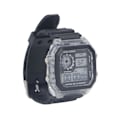 Miniatyrbillede 2 af 8: Elektronisk sportsur 12/24 timer vandtæt digitalt armbåndsur med lysende alarmfunktion Transparent
