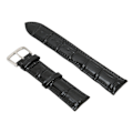 Miniatyrbild 2 av 8: PU läder klockband Legering Pin Spänne Justerbar Bekvämt utbyte Watchband Svart
