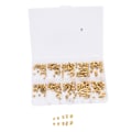 Miniatyrbilde 4 av 8: 280 stk Messing rillete muttere gjengede innsatsfester M2 M2.5 M3 sortimentsett