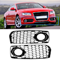 Miniatyrbild 7 av 8: Par Dimljus Grill Modifieringsdelar Passar till Audi A5 S-Line S5 B8 RS5 2008-2012