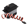 Pikkukuva 1 / 8: Musta Hopea 35KG RC Auto Servo 200° Rajakulma Alumiini Muovi Kuori RC Servo ZD Racing MX 07 1/7