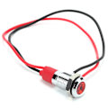 Miniatyrbillede 1 af 8: 8 mm LED vandtæt indikatorlampe indikatorlampe med ledning rød