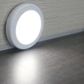 Miniatyrbillede 2 af 8: 6 LED Rund Automatisk Bevægelsessensor Infrarød Natlys Skab Trappe Lampe