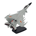 Miniatyrbild 7 av 8: Fighter Aircraft Model Pull Back med Display Stativ Ljud Ljuslegering Flygplansmodell för pojke Barn Grå Vit