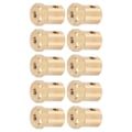 Miniatyrbillede 4 af 8: Hexakobling 6mm messing fleksibel koblingsled til RC bildæk Aksel 10 stk