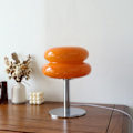 Miniatyrbilde 5 av 8: Eggkake nattlampe for jenter Energieffektivt mykt lys Søt glass nattlampe USB nattlampe for sovesal USB trykknappsbryter oransje
