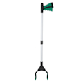 Miniatyrbilde 3 av 8: Multifunksjonell sammenleggbar lang søppelklype Grabber Picker Tools Sanitærrengjøringstilbehør Grønt håndtak Sølv Tube