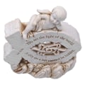 Miniatyrbild 3 av 8: Julkrubba Figurin Vacker Prydnad Premium Resin Perfekt Gåva Robust Hållbar Ängelstaty för Hemmakontor