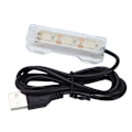 Miniatyrbillede 5 af 8: Akvariebelysning USB Opladning Plast Fiskekum LED-lys til Vandplanter LandskabBlå