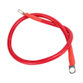 Miniatyrbillede 3 af 8: 4AWG Biltråd Kabel Jordforbindelse Batteri Startkabler Antiflamming 60CM med 2 R ender Blød silikonehylster