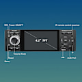 Miniatyrbillede 6 af 8: 4,1 tommer MP5-afspiller MP4 HD Bluetooth Radio U-disk Håndfri Opkald Stereo 12V
