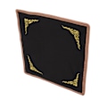 Miniatyrbillede 7 af 8: Smykke Duk Firkantet Broderi Sort og Hvid Dobbeltsidet Fløjl Duk Til Armbånd Jade Display