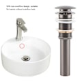Miniatyrbild 7 av 8: G1 1/4" mässing badrumshandfat Handfat Pop Up Dräneringsenhet NOn Overflow (ORB)