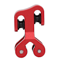 Miniatyrbillede 1 af 8: Aluminiumlegerings Bueskydningskabel Glide Buesnor Rulleglideblok Separator rød