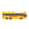 Miniatyrbillede 2 af 8: Minibusmodel Legetøj Høj Simulation Fine Detaljer Gul Træghedsbus Legetøj til Over 3 År Børn Hjemindretning Gaver