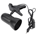 Miniatyrbillede 8 af 8: LED-klemme arbejdslampe 360 grader drejeligt hoved E27 Bordlampeholder Plug and Play Clip On Læselampe EU-stik 85‑265V