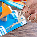 Miniatyrbilde 3 av 8: Rustfritt stål, retro-stil, kranform, søm, saks, skredder, håndverk, kutt, gull